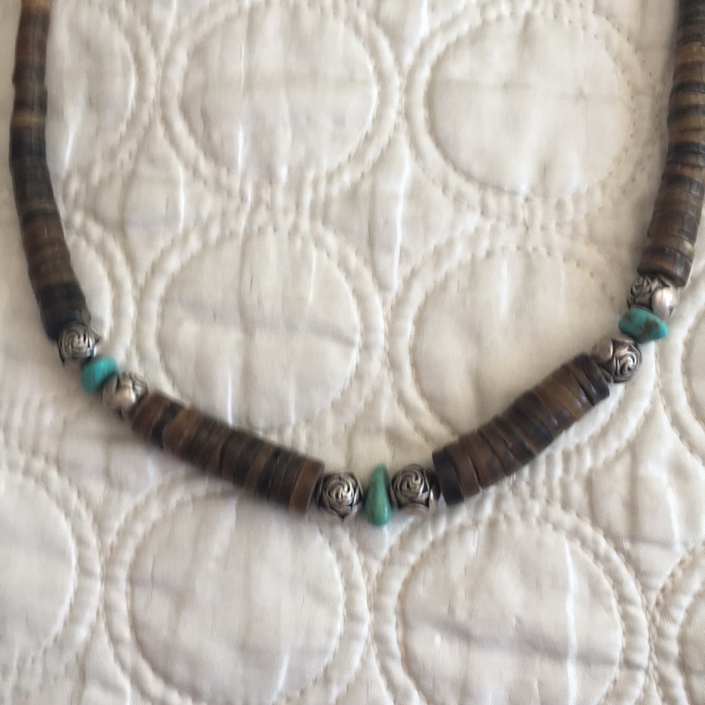 3 for $15 ⭐️ necklace with turquoise and silver
